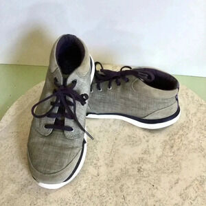 Teva Womens Gray Canvas Wander Chukka Mid Top Sneakers Size 8